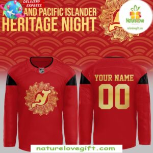 New Jersey Devils 2025 Asian Pacific Islander Heritage Jersey Red