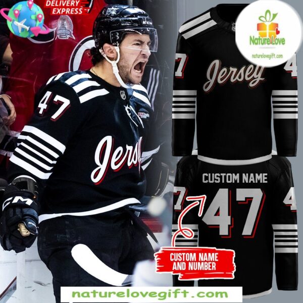 New Jersey Devils 2025 Black Hockey Jersey NHL Fan Gear