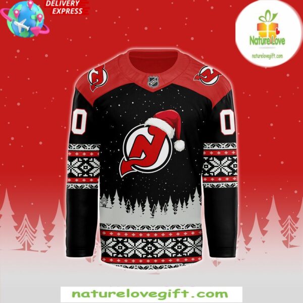 New Jersey Devils Christmas Hockey Jersey Holiday Special