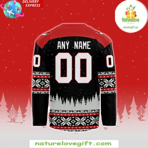 New Jersey Devils Christmas Hockey Jersey Holiday Special