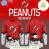New Jersey Devils Peanuts Anniversary Hockey Jersey Limited Edition