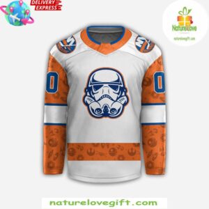 New York Islanders x Star Wars Night 2024 Custom Hockey Jersey