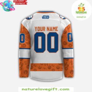 New York Islanders x Star Wars Night 2024 Custom Hockey Jersey