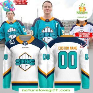 New York Sirens Bauer Hockey Jersey White PHWL Special Edition