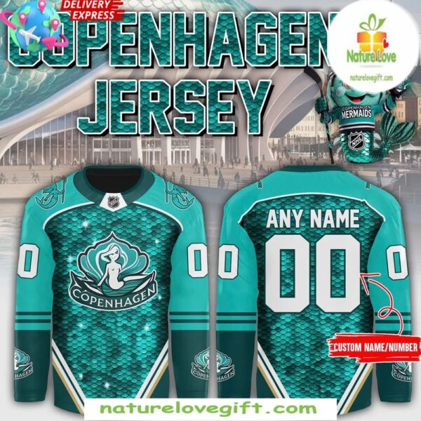 NHL 2025 Hockey Jersey Copenhagen Mermaids