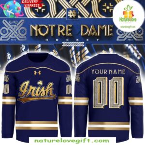 Notre Dame Fighting Irish Hockey Jersey Belfast Custom Uniform