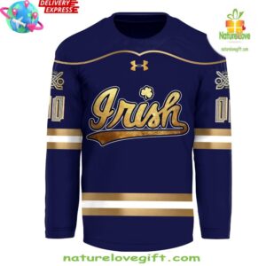Notre Dame Fighting Irish Belfast Uniform Custom Hockey Jersey