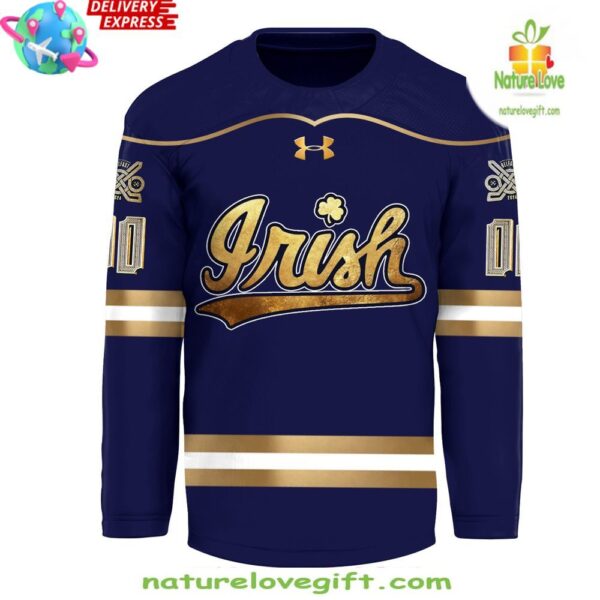 Notre Dame Fighting Irish Hockey Jersey Belfast Custom Uniform