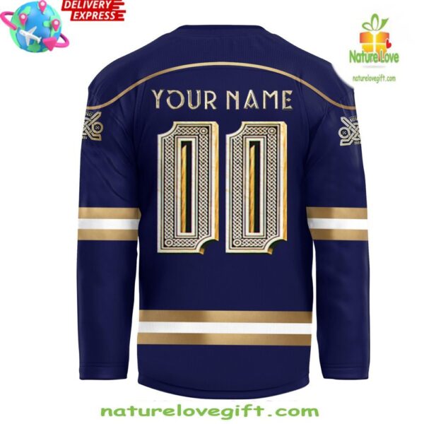Notre Dame Fighting Irish Hockey Jersey Belfast Custom Uniform