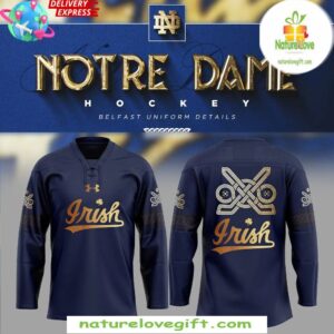 Notre Dame Fighting Irish Hockey Jersey Belfast Uniform Special