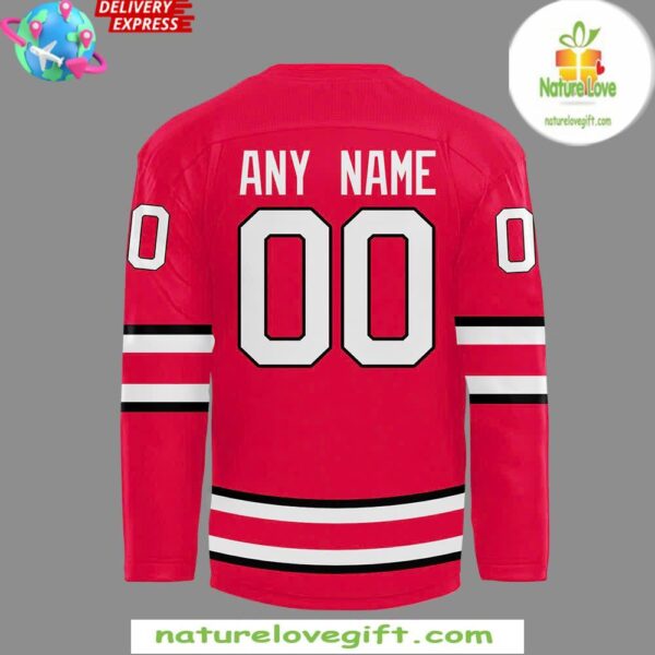 Ohio State Buckeyes 2025 Red Hockey Jersey Mens Fan Apparel