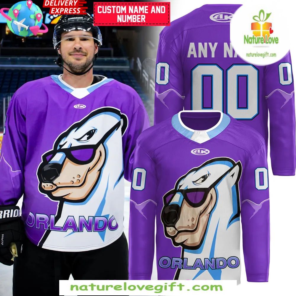 Orlando Solar Bears 2025 Throwback Jersey IHL Bauer Hockey Orlando Solar Bears 2025 Throwback Jersey IHL Bauer Hockey