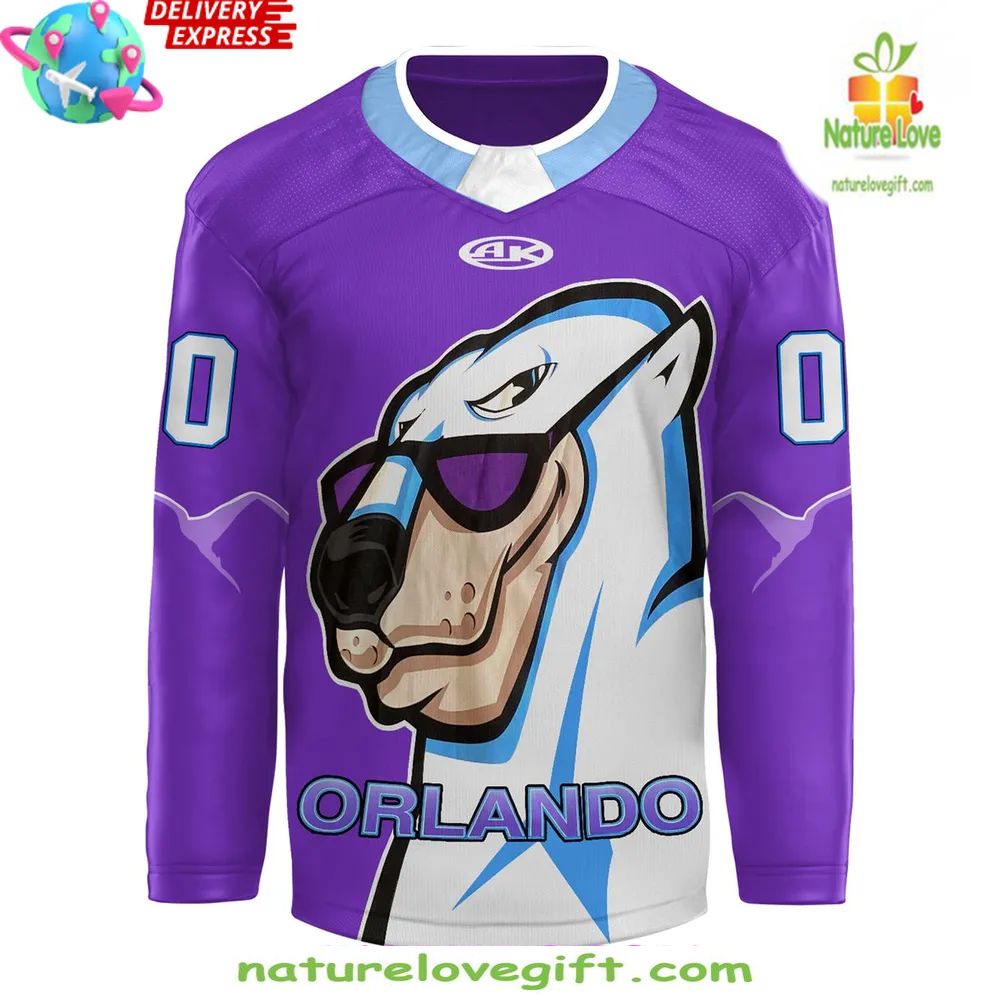 Orlando Solar Bears 2025 Throwback Jersey IHL Bauer Hockey Orlando Solar Bears 2025 Throwback Jersey IHL Bauer Hockey