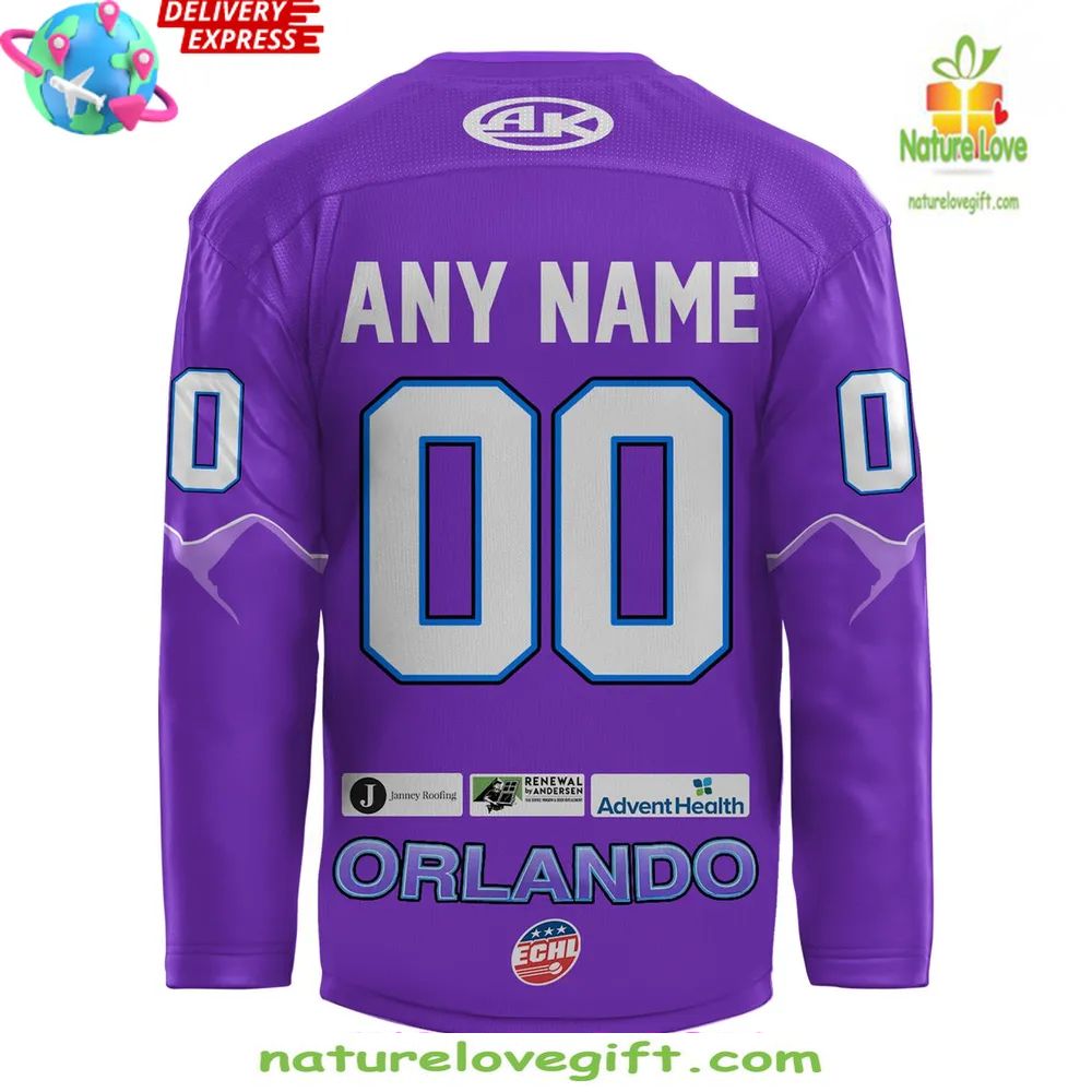 Orlando Solar Bears 2025 Throwback Jersey IHL Bauer Hockey Orlando Solar Bears 2025 Throwback Jersey IHL Bauer Hockey