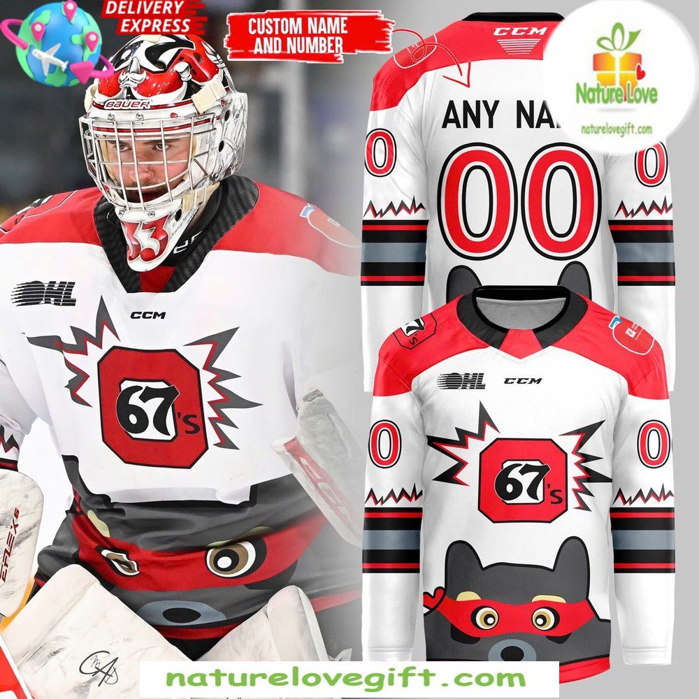 Ottawa 67s Hockey Jersey Contest Winning Special Edition Ottawa 67s Hockey Jersey Contest Winning Special Edition