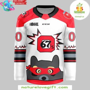 Ottawa 67s Hockey Jersey Contest Winning Special Edition 1 Ottawa 67s Contest Winning Special Hockey Jersey