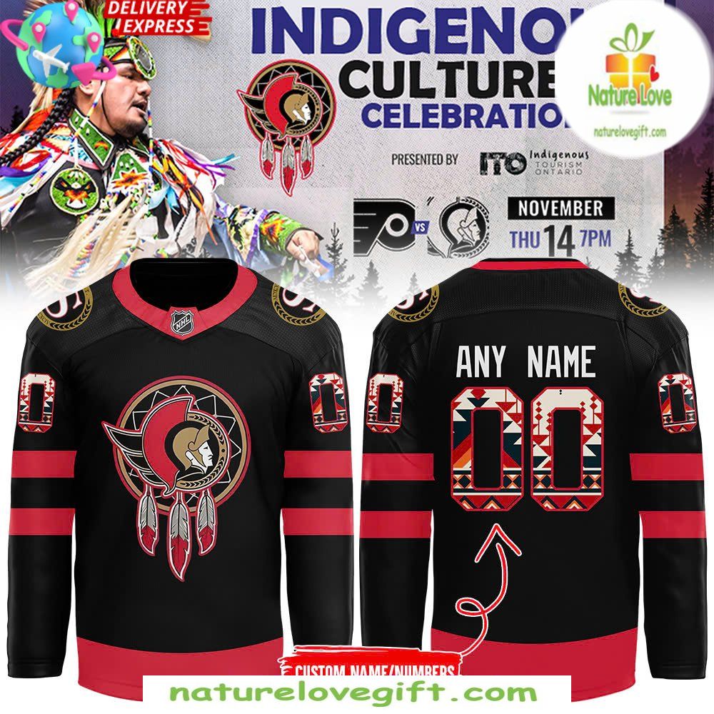 Ottawa Senators 2025 Indigenous Jersey Hockey Celebration Ottawa Senators 2025 Indigenous Jersey Hockey Celebration