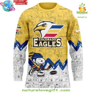 Colorado Eagles Anniversary of Peanuts Special Jersey