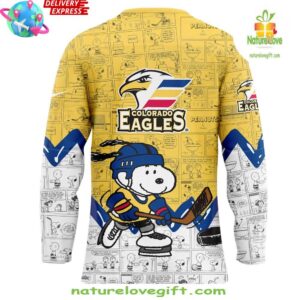 Colorado Eagles Anniversary of Peanuts Special Jersey