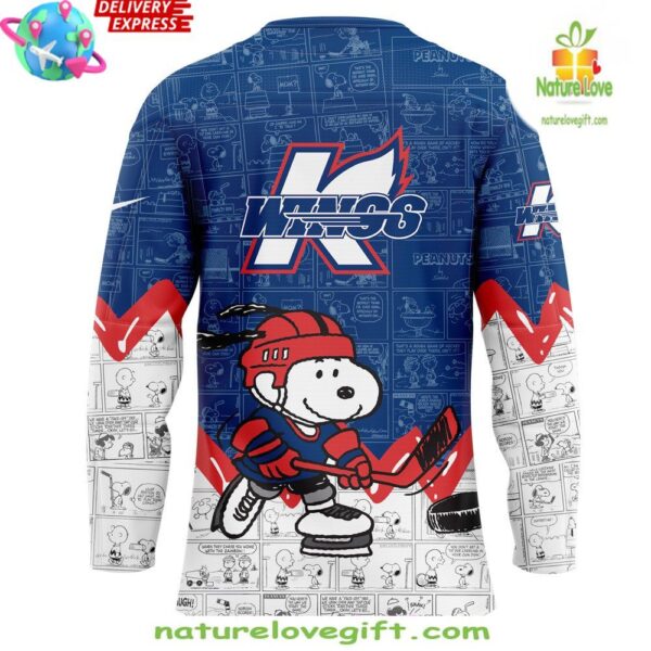 Peanuts Hockey Jersey Kalamazoo Wings Anniversary Limited Edition