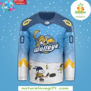 Toledo Walleye x Peanuts Limited Edition Custom Jersey
