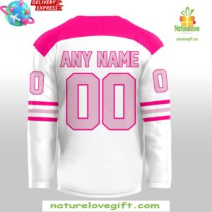 Kitchener Rangers Pink In The Rink 2024 Hockey Jersey