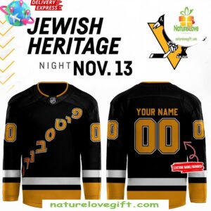 Pittsburgh Penguins 2025 Jewish Heritage Night Hockey Jersey