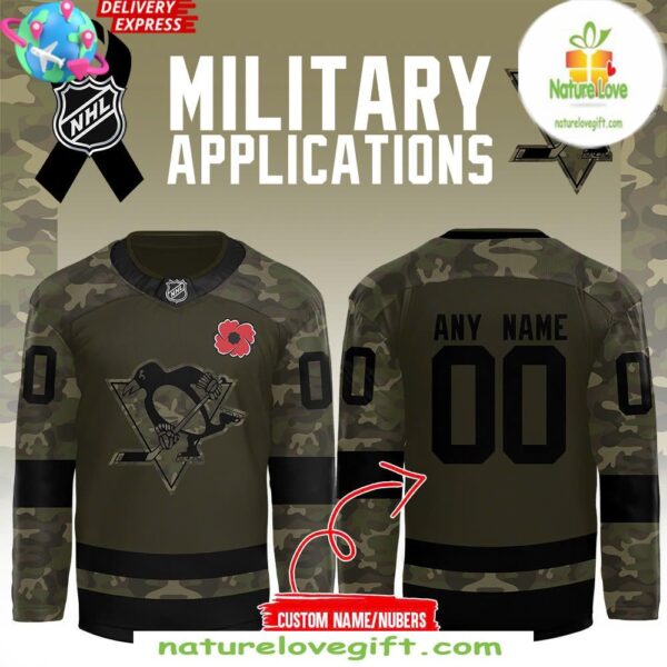 Pittsburgh Penguins 2025 Military Appreciation Jersey Hockey