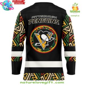 Pittsburgh Penguins Black Hockey History Night Special Hockey Jersey