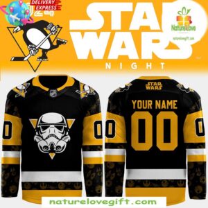 Pittsburgh Penguins Star Wars Night 2025 Black Hockey Jersey