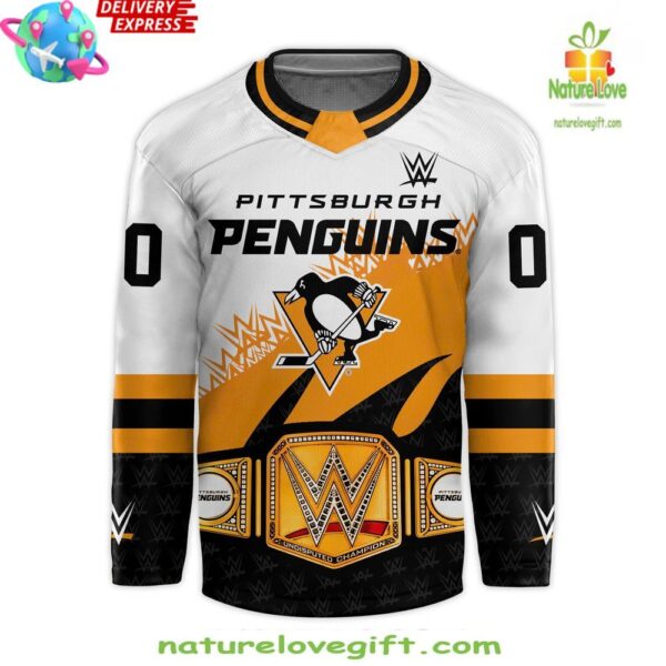 Pittsburgh Penguins WWE Night 2025 Hockey Jersey Custom