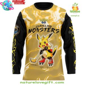 Cleveland Monsters Pokemon GO Special Hockey Jersey