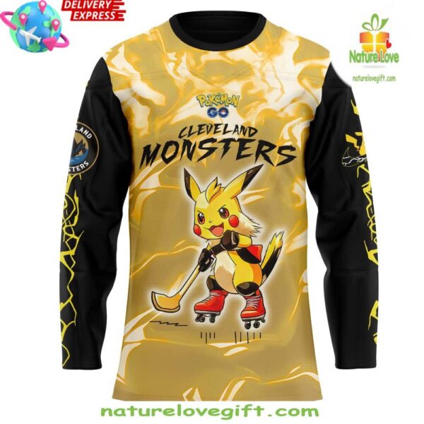 Pokémon GO Cleveland Monsters Hockey Jersey Special Edition