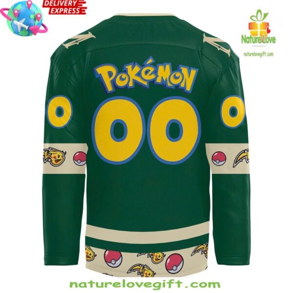 Pokémon Minnesota Wild Hockey Jersey Special Edition