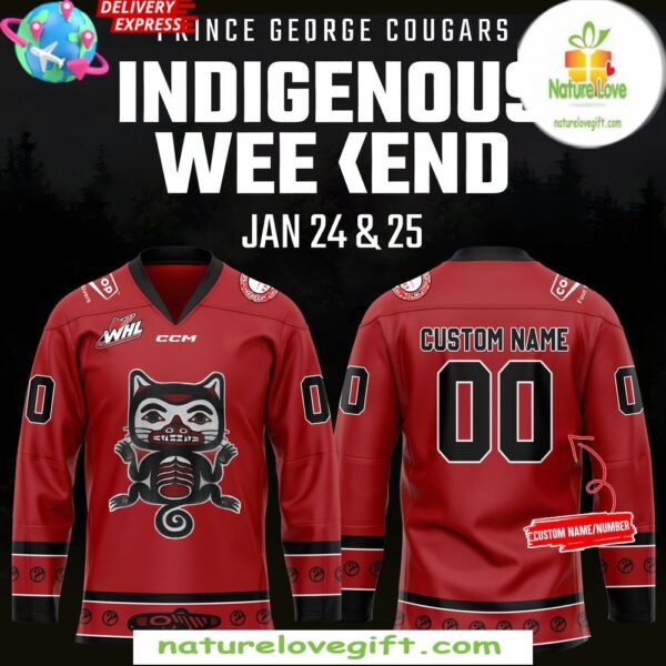 Prince George Cougars 2025 Indigenous Hockey Jersey