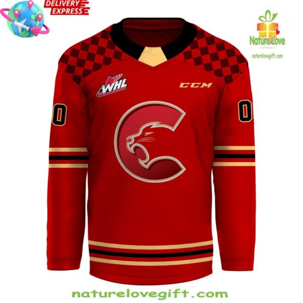 Prince George Cougars CCM Red Hockey Jersey 2025 WHL