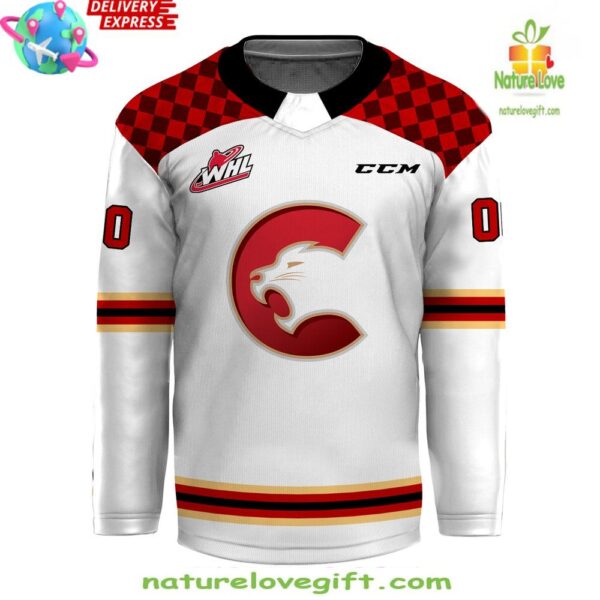 Prince George Cougars CCM White Hockey Jersey 2025 WHL