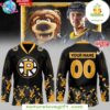 Providence Bruins Teddy Bear Black Hockey Plush Toy