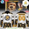 Providence Bruins White Hockey Jersey Teddy Bear Toss