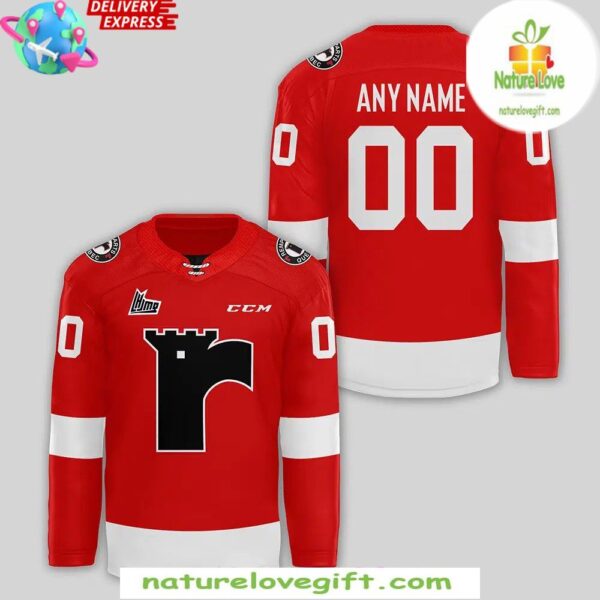 Quebec Remparts 2025 Red Hockey Jersey Men’s Fan Apparel