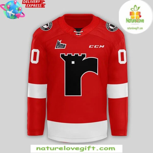 Quebec Remparts 2025 Red Hockey Jersey Men’s Fan Apparel