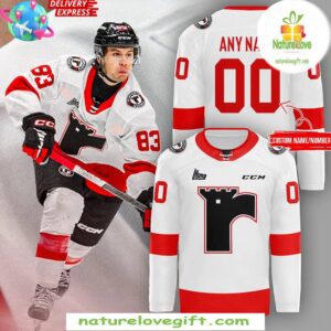 Quebec Remparts 2025 White Hockey Jersey Men’s Fan Apparel