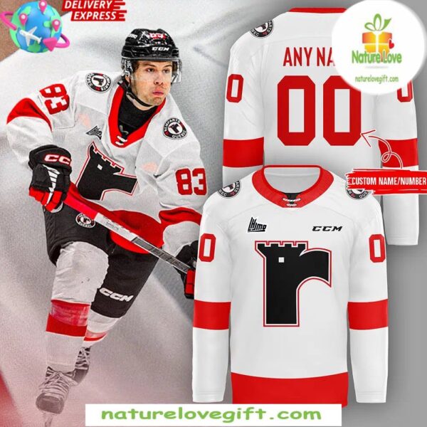 Quebec Remparts 2025 White Hockey Jersey Men’s Fan Apparel