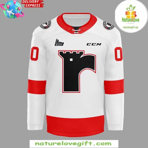 Quebec Remparts 2025 White Hockey Jersey Men’s Fan Apparel