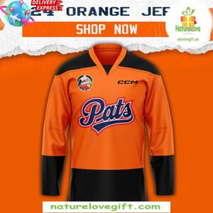 Regina Pats Project 2024 Orange Hockey Jersey