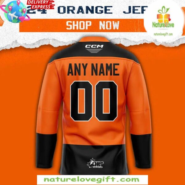 Regina Pats 2025 Orange Hockey Jersey Project Edition