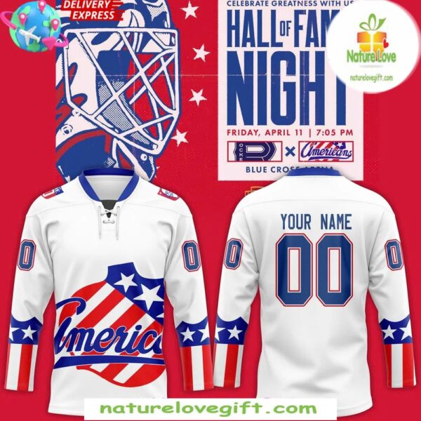 Rochester Americans 2025 Hall Of Fame Jersey Hockey