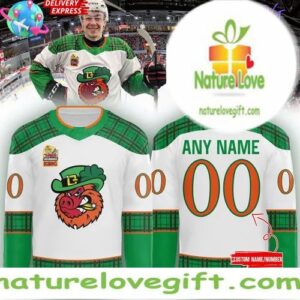Rockford IceHogs 2025 St Patricks Hockey Jersey