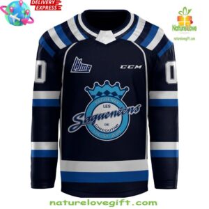 Saguenéens Blue Hockey Jersey 2025 Chicoutimi 1 Chicoutimi Saguenens 2024 Blue Hockey Jersey