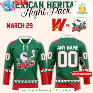San Diego Gulls Mexican Heritage Night 2025 Hockey Jersey